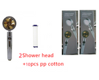 Shower Head Water Saving Flow 360 Degrees Rotating With Small Fan ABS Rain High Pressure Spray Nozzle Bathroom Accessories