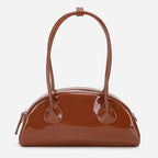 Half-round Shoulder Bag Is Versatile And Bright Face Long Handle Handbag Pi-Mart