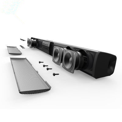20W TV Speaker Wireless Bluetooth Speaker Portable Column Bass Soundbar Subwoofer with FM Radio for Computer TV Sound System Box Pi-Mart