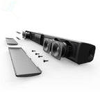 20W TV Speaker Wireless Bluetooth Speaker Portable Column Bass Soundbar Subwoofer with FM Radio for Computer TV Sound System Box Pi-Mart