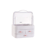 Double Door Dust Cover Makeup Storage Box Cosmetic Organizer Pi-Mart