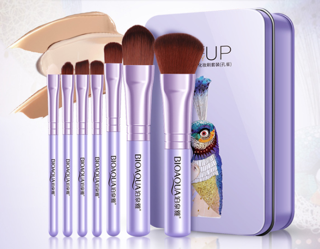 BIOAQUA Makeup Brushes Set Powder Foundation Eyeshadow Make Up Brush Soft Synthetic Hair Concealer kit Tool Cosmetics Pi-Mart