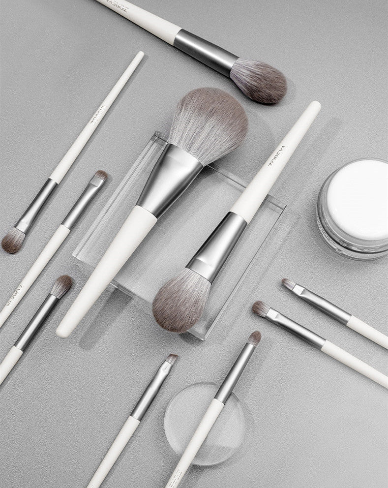 ZOREYA silver foxtail 10 makeup brushes Pi-Mart