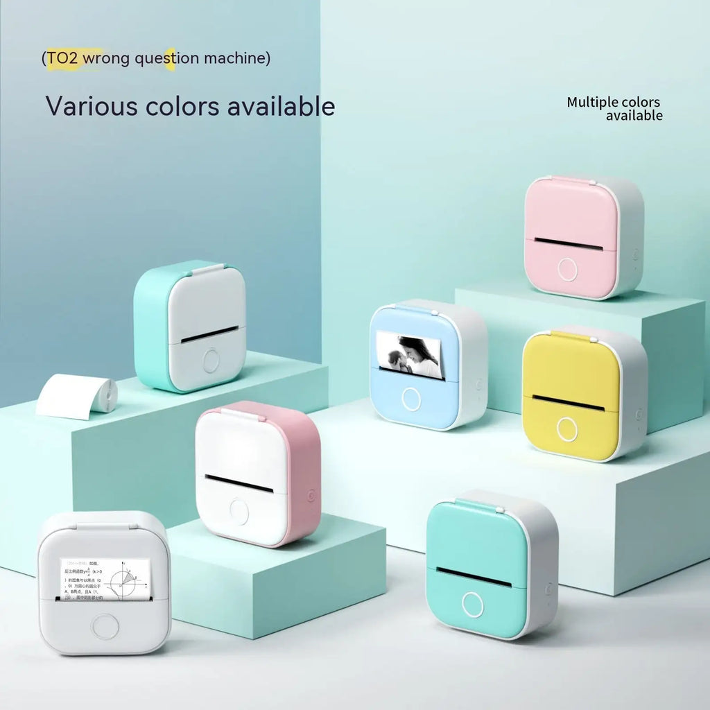 Portable Mini Printer for Students and Hobbyists, Bluetooth Thermal Label Printer - SJB-DIAMOND ELITES