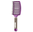 Hairbrush Anti Klit Brushy Haarborstel Women Detangler Hair Brush Bristle Nylon Scalp Massage  Teaser Hair Brush Comb Pi-Mart