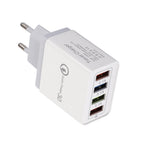USB Charger Quick Charge 3.0 4 Phone Adapter For Tablet Portable Wall Mobile Charger Fast Charger Pi-Mart