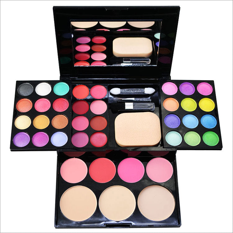 Makeup Box 24 Eyeshadow 8 Lipstick 4 Blush 3 Powder 39 Color Makeup Disc Combination Makeup Tray Pi-Mart