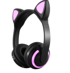 Interesting New Kids Headphones Wireless Bluetooth In Cat Ears Headphones Style With Noise Reduction Live Breathing Lights Glare and LED Lights - SJB-DIAMOND ELITES