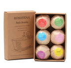 6 pcs Organic Bath Bombs Bubble Bath Mint Lavender Rose Flavor Lootquake LLC