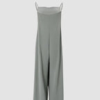 Women's Sleeveless Jumpsuit With Pockets And Adjustable Shoulder Strap Fashion Loose Wide Leg Straight Overalls Summer Beach Trousers - SJB-DIAMOND ELITES