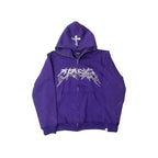Cross Letter Printing Hooded Sweater Pi-Mart