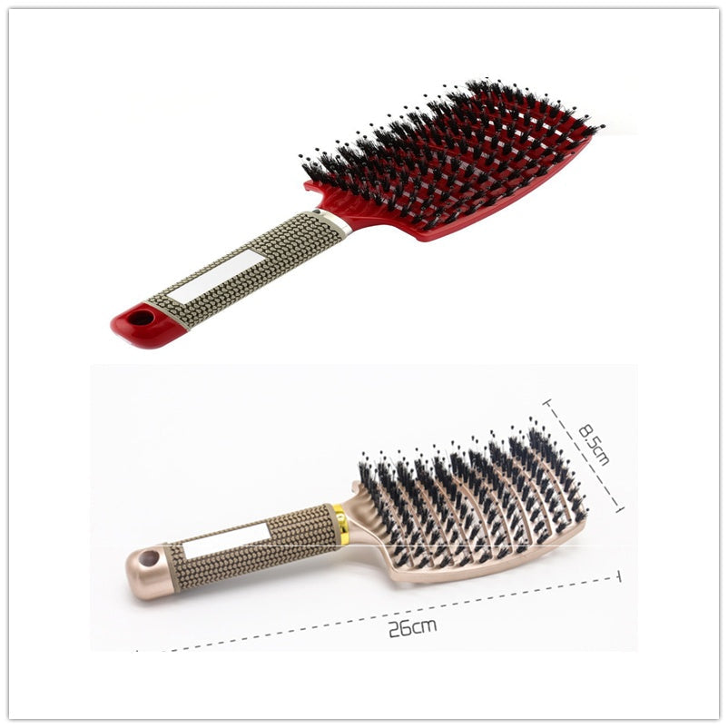 Hairbrush Anti Klit Brushy Haarborstel Women Detangler Hair Brush Bristle Nylon Scalp Massage  Teaser Hair Brush Comb Pi-Mart
