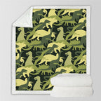 Kids Children Dinosaur Fluffy Soft Cotton Blanket Jurassic Cartoon Boys Girl Throw Blankets For Beds Home Textile Bedding Outlet Pi-Mart