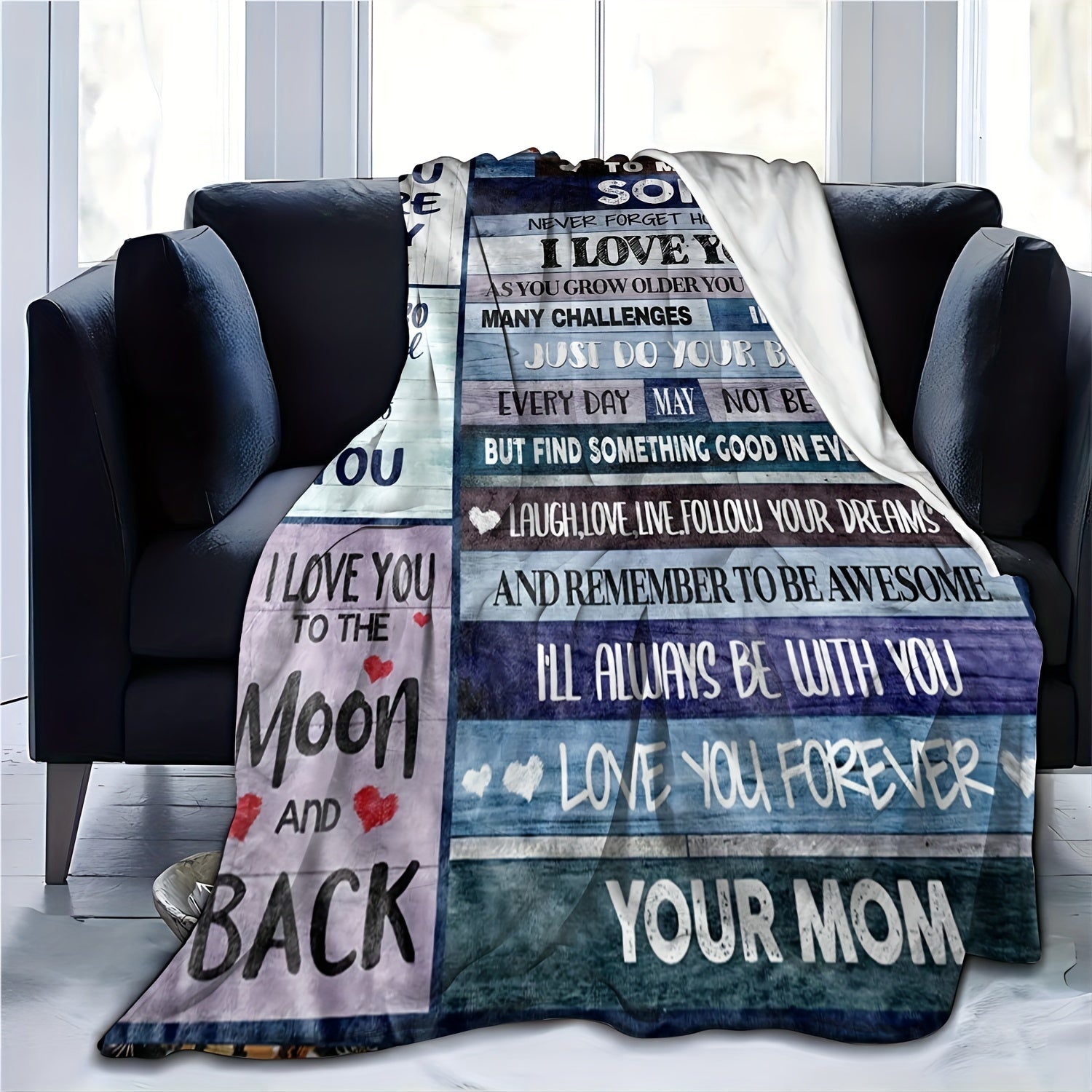 Cozy and Soft Flannel Blanket - A Loving Gift From Mom to Her Son!