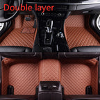 Fully Surrounded Car Leather Floor Mat Pad All Weather Protection Pi-Mart