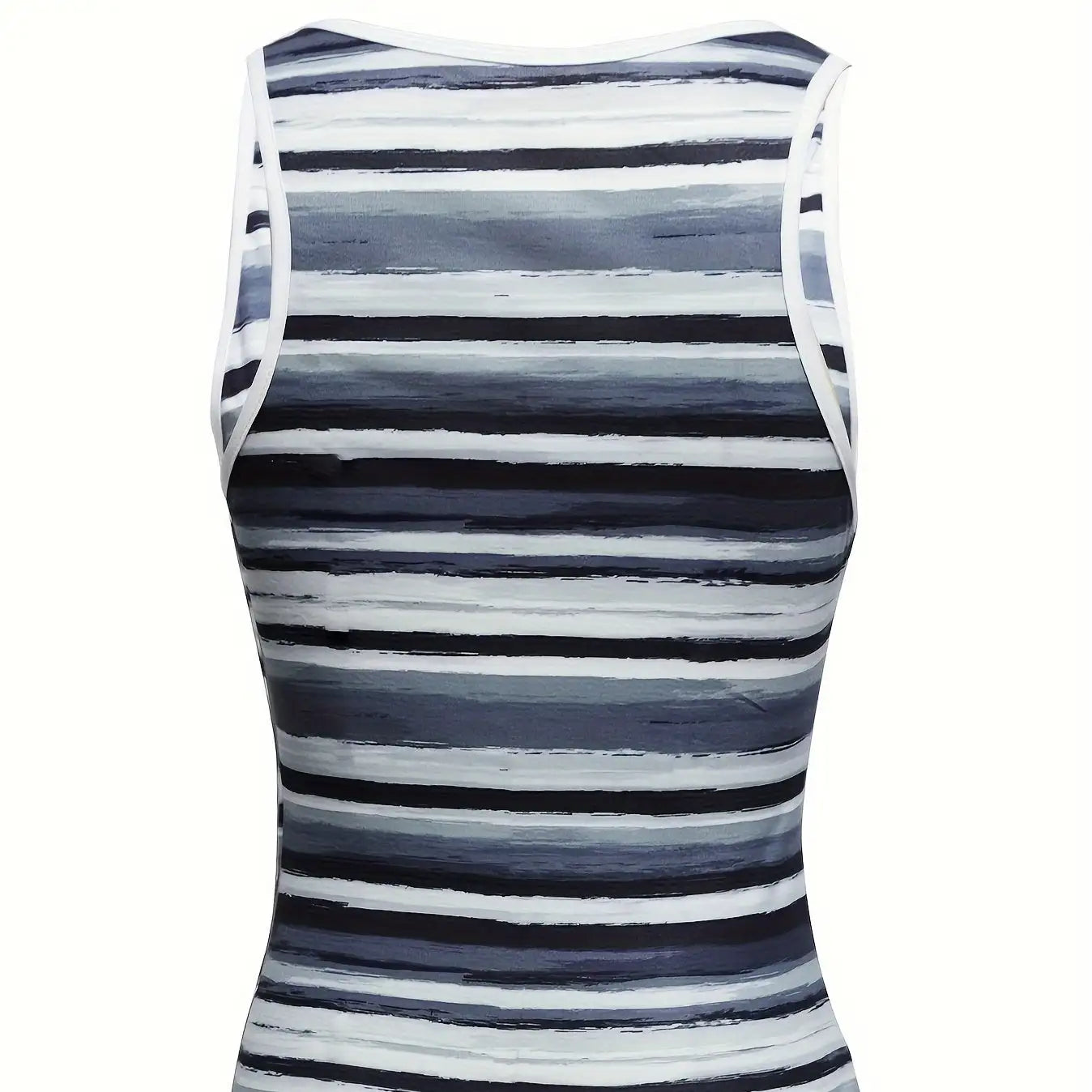 Ladies' Fashionable V-neck Striped Fashionable Casual Camisole Vest - SJB-DIAMOND ELITES