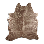 Acid Washed Gold Metallic Cowhide Rug - Camel/Brown Lootquake LLC