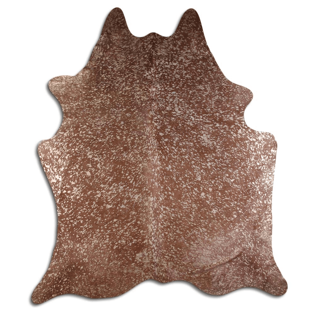 Acid Washed Gold Metallic Cowhide Rug - Camel/Brown Lootquake LLC