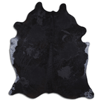 Acid Washed Distressed Black Cowhide Area Rug Lootquake LLC
