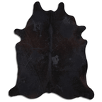 Acid Washed Distressed Black Cowhide Area Rug Lootquake LLC