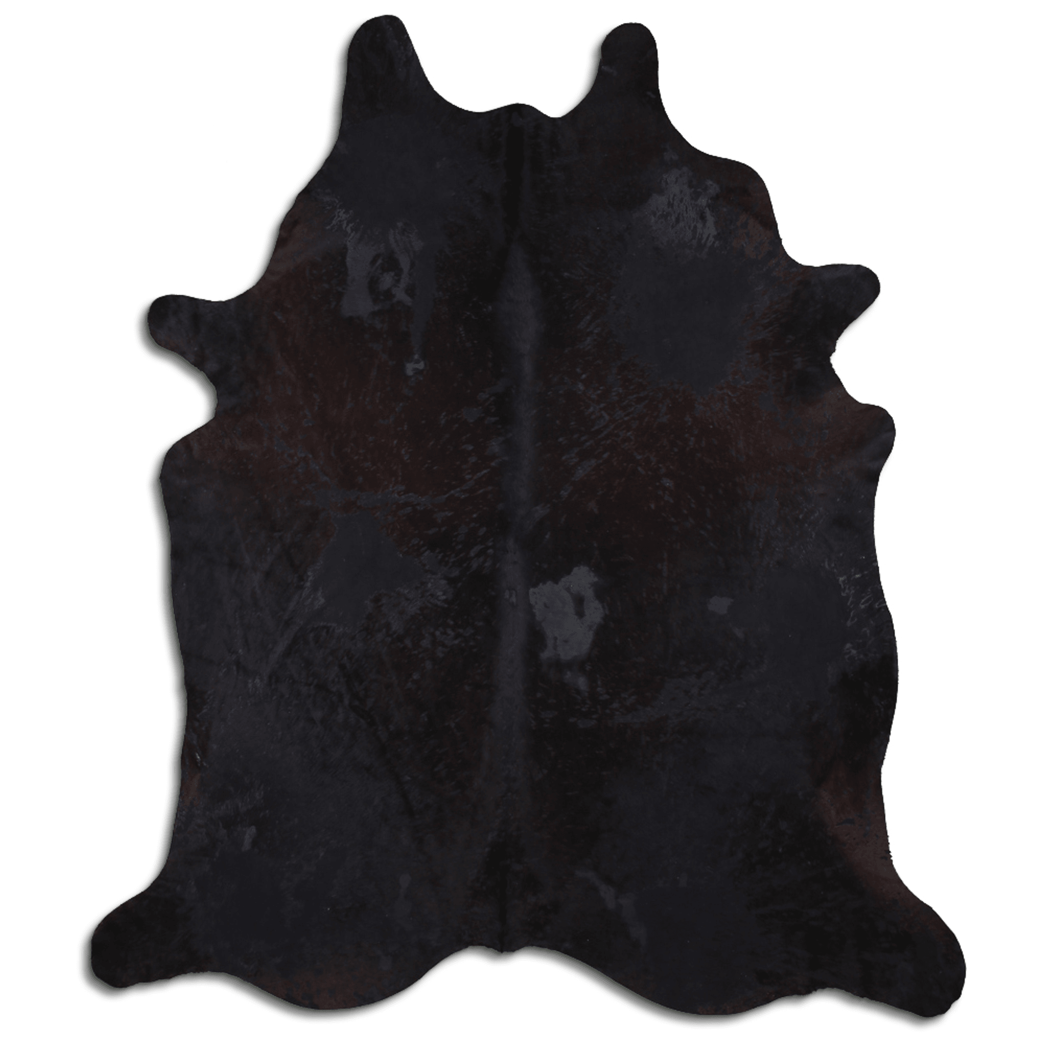 Acid Washed Distressed Black Cowhide Area Rug Lootquake LLC