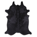 Acid Washed Distressed Black Cowhide Area Rug Lootquake LLC