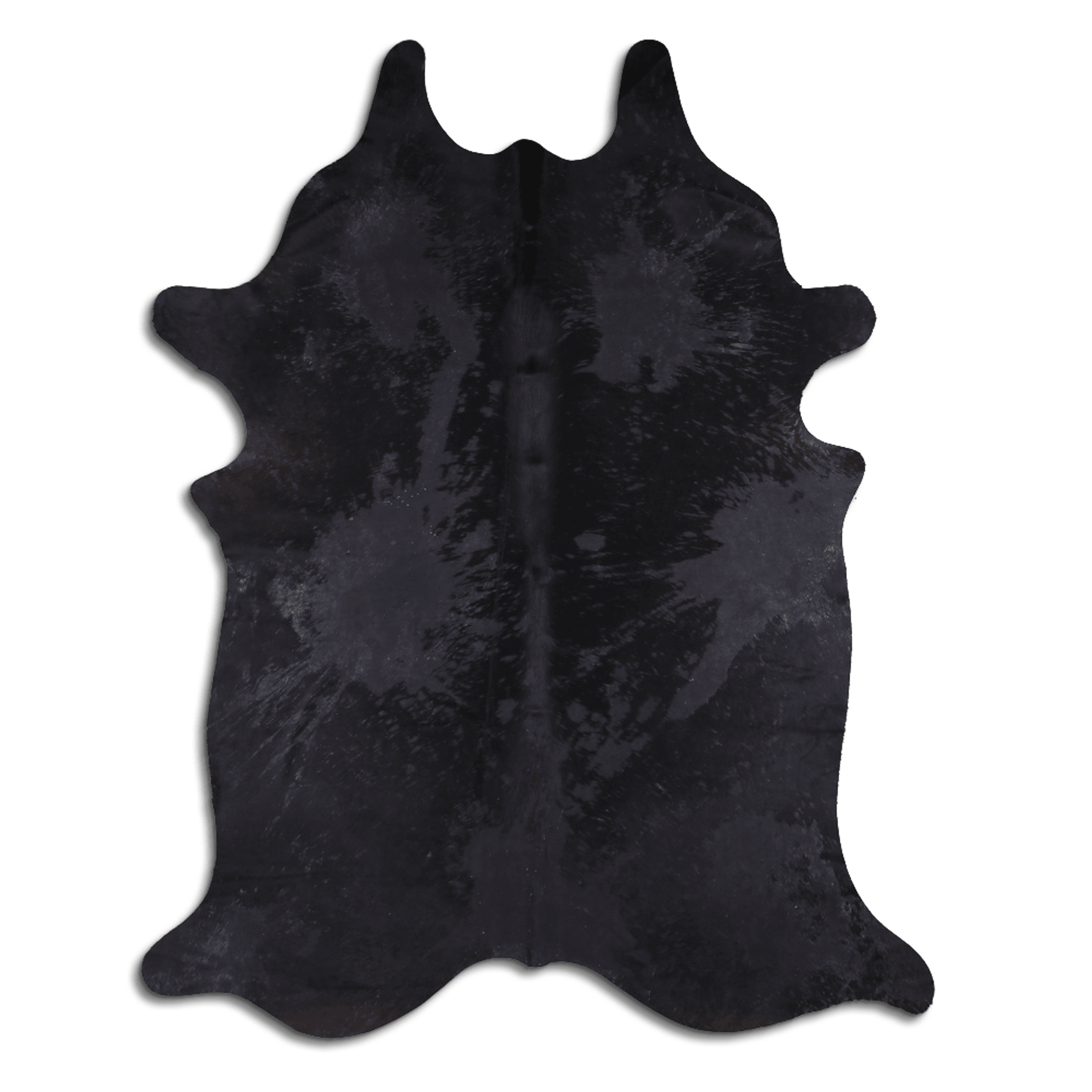 Acid Washed Distressed Black Cowhide Area Rug Lootquake LLC