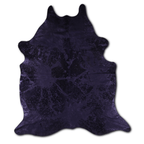 Acid Washed Distressed Black Cowhide Area Rug Lootquake LLC