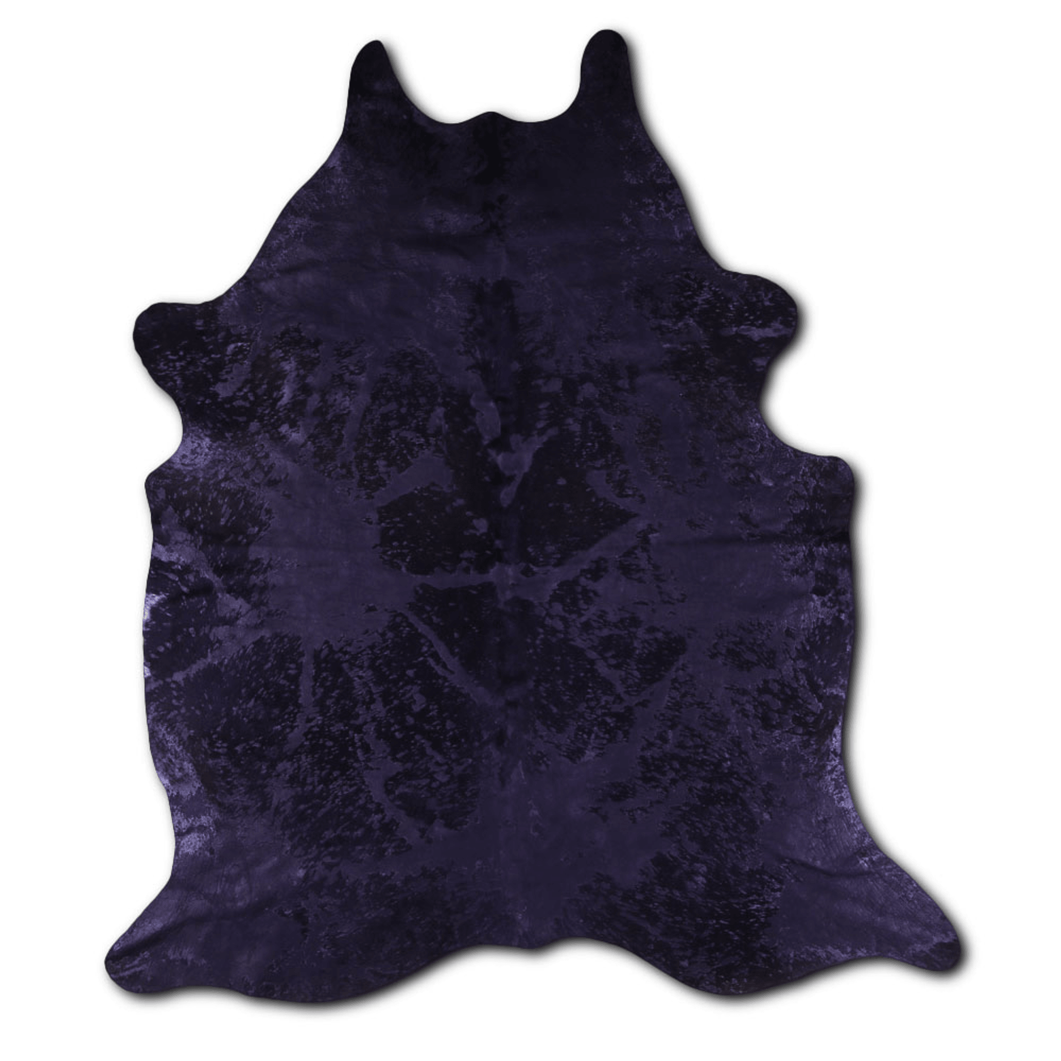 Acid Washed Distressed Black Cowhide Area Rug Lootquake LLC