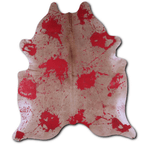 Acid Washed Distressed Red Cowhide Area Rug - 32-45 Sq Ft Lootquake LLC