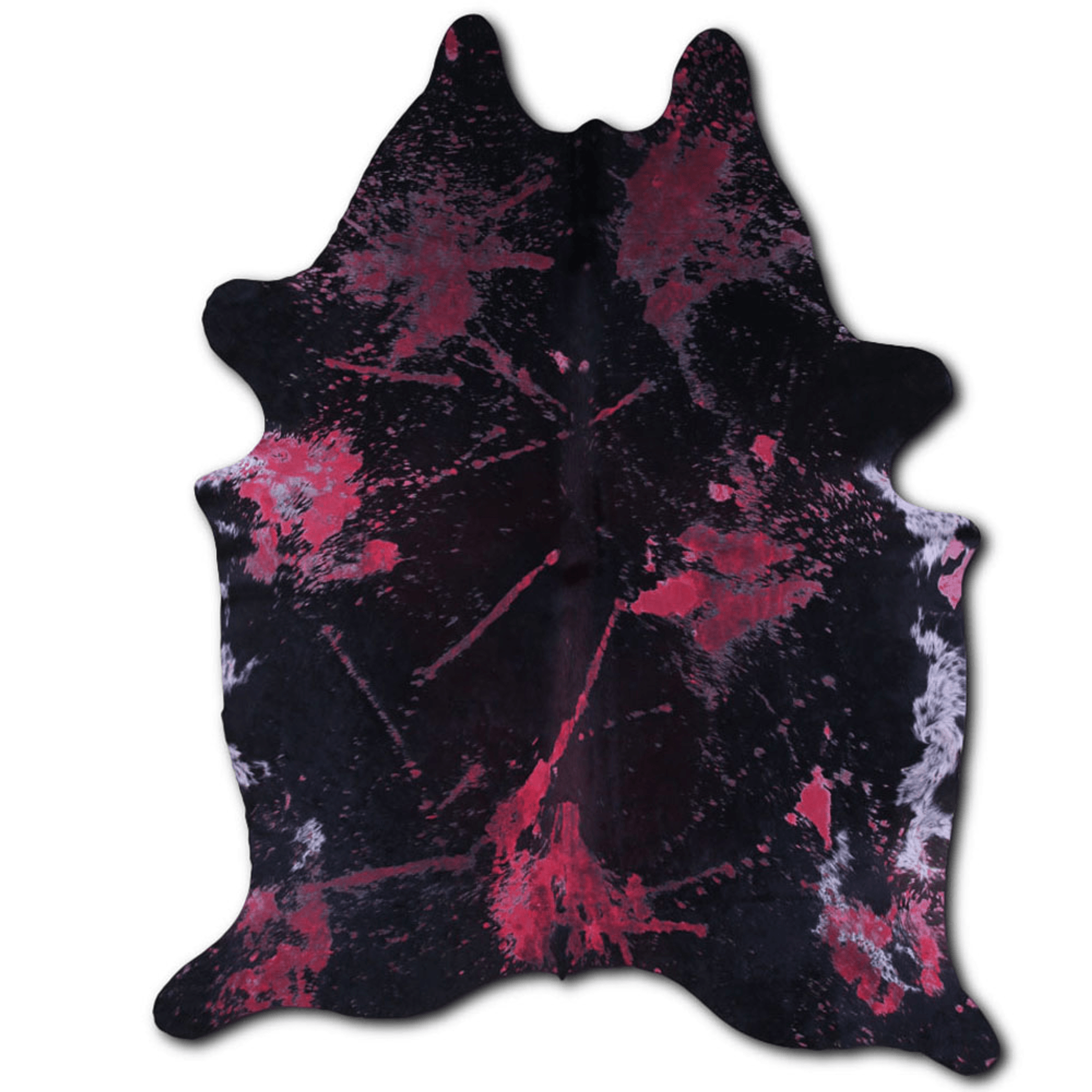 Acid Washed Distressed Red Cowhide Area Rug - 32-45 Sq Ft Lootquake LLC