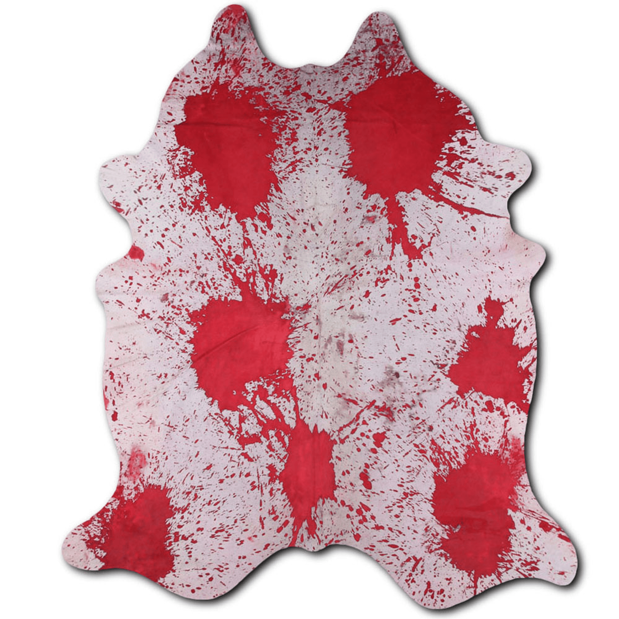 Acid Washed Distressed Red Cowhide Area Rug - 32-45 Sq Ft Lootquake LLC