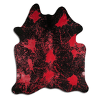 Acid Washed Distressed Red Cowhide Area Rug - 32-45 Sq Ft Lootquake LLC