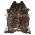 Acid Washed Gold Metallic Cowhide Area Rug In Brown And White Lootquake LLC