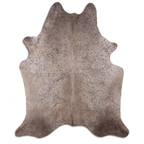 Graphite Metallic Acid Washed Cowhide Area Rug