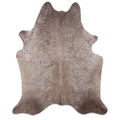 Graphite Metallic Acid Washed Cowhide Area Rug