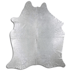 Acid Washed Silver Metallic Cowhide Area Rug - 32-45 Square Feet Lootquake LLC