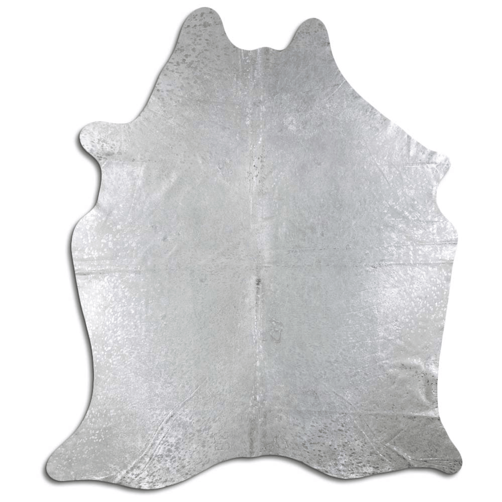 Acid Washed Silver Metallic Cowhide Area Rug - 32-45 Square Feet Lootquake LLC