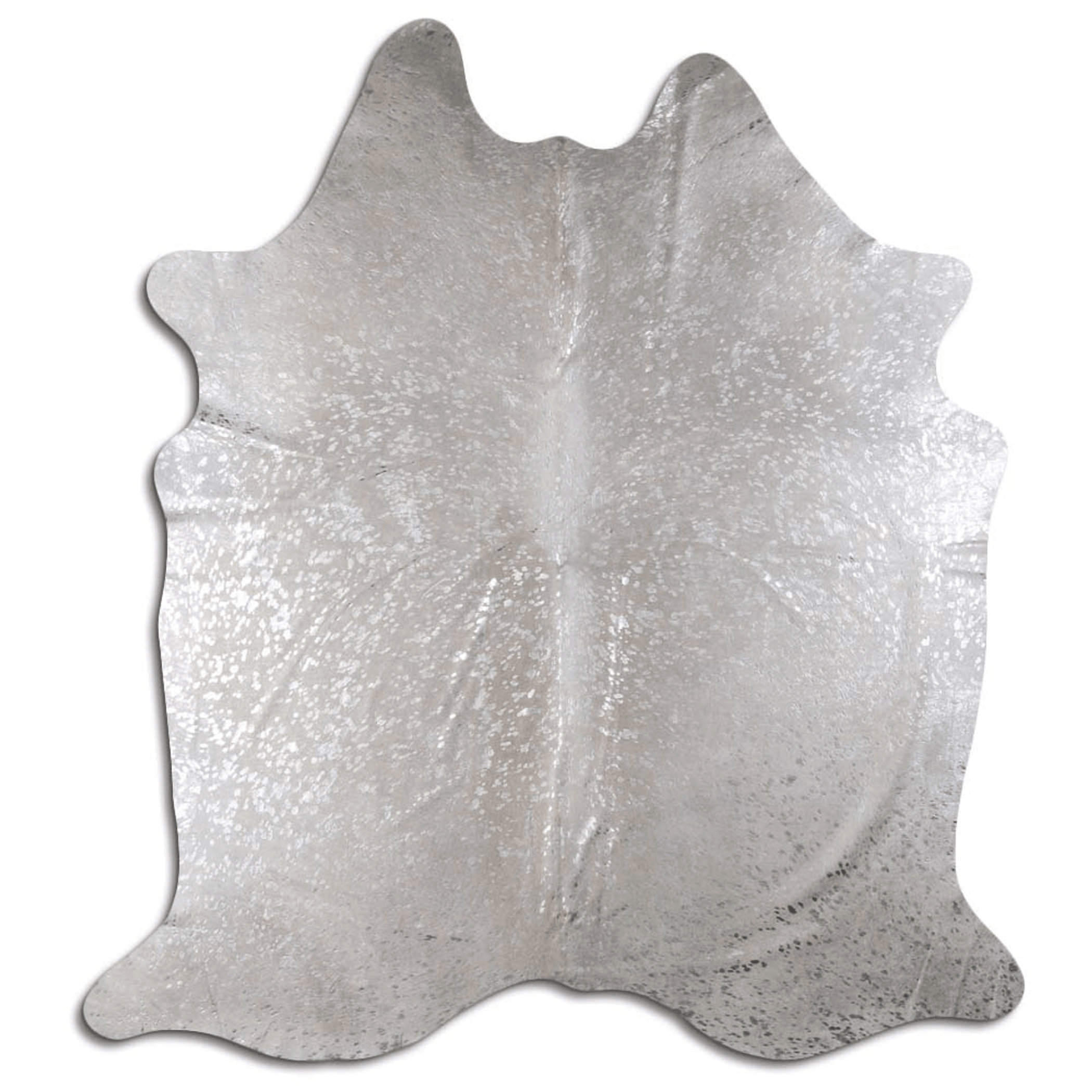 Acid Washed Silver Metallic Cowhide Area Rug - 32-45 Square Feet Lootquake LLC