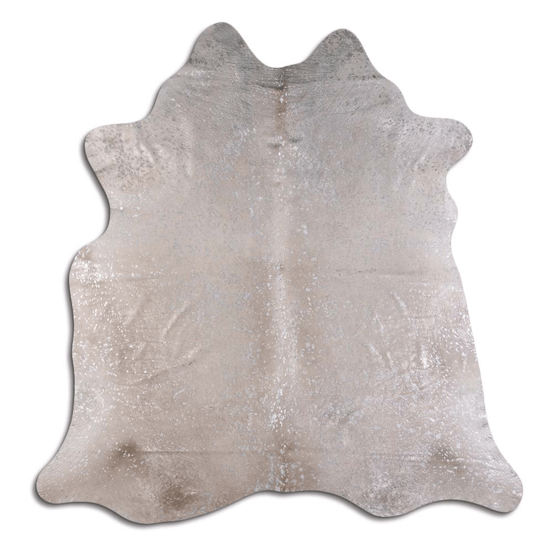 Acid Washed Silver Metallic Cowhide Area Rug - 32-45 Square Feet Lootquake LLC