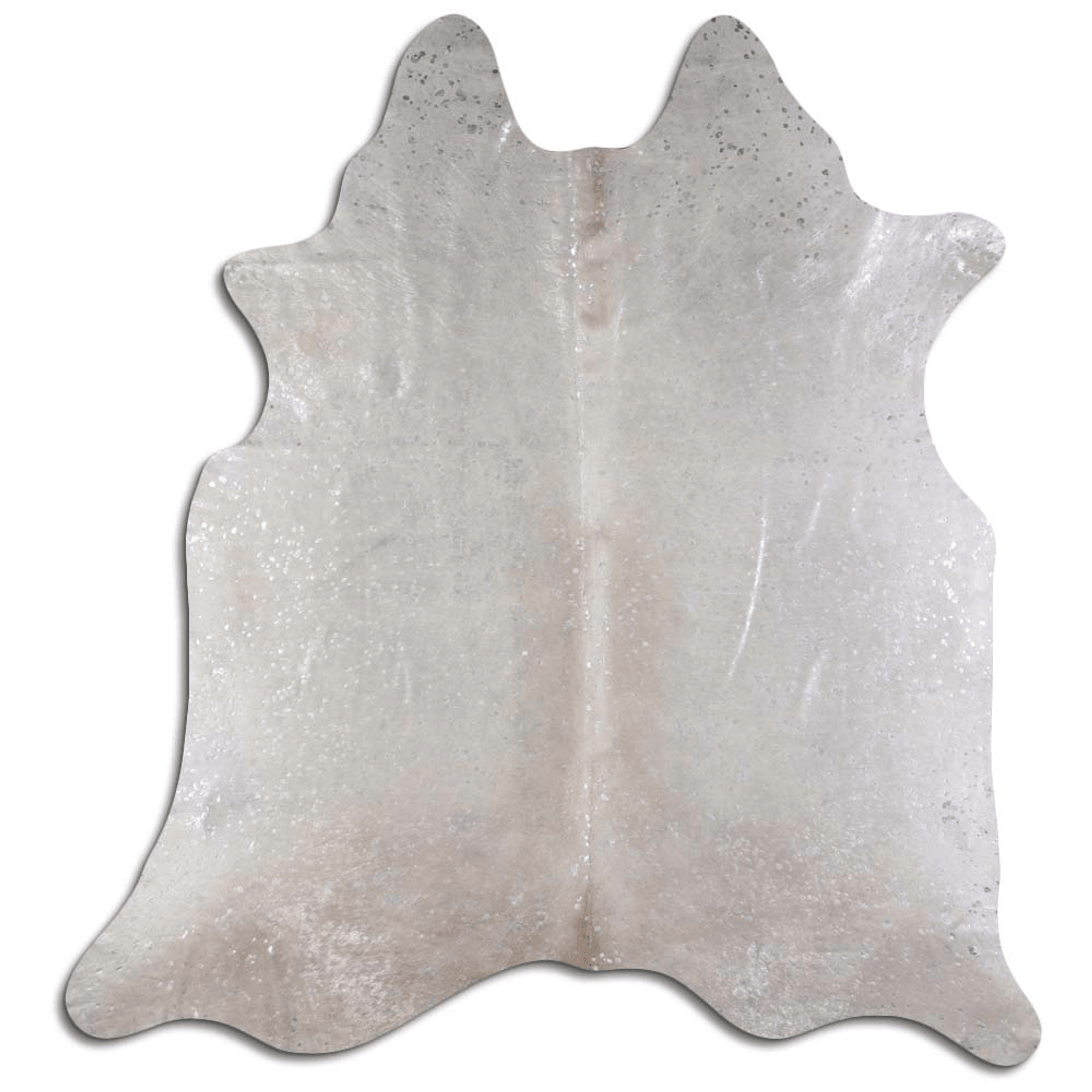Acid Washed Silver Metallic Cowhide Area Rug - 32-45 Square Feet Lootquake LLC