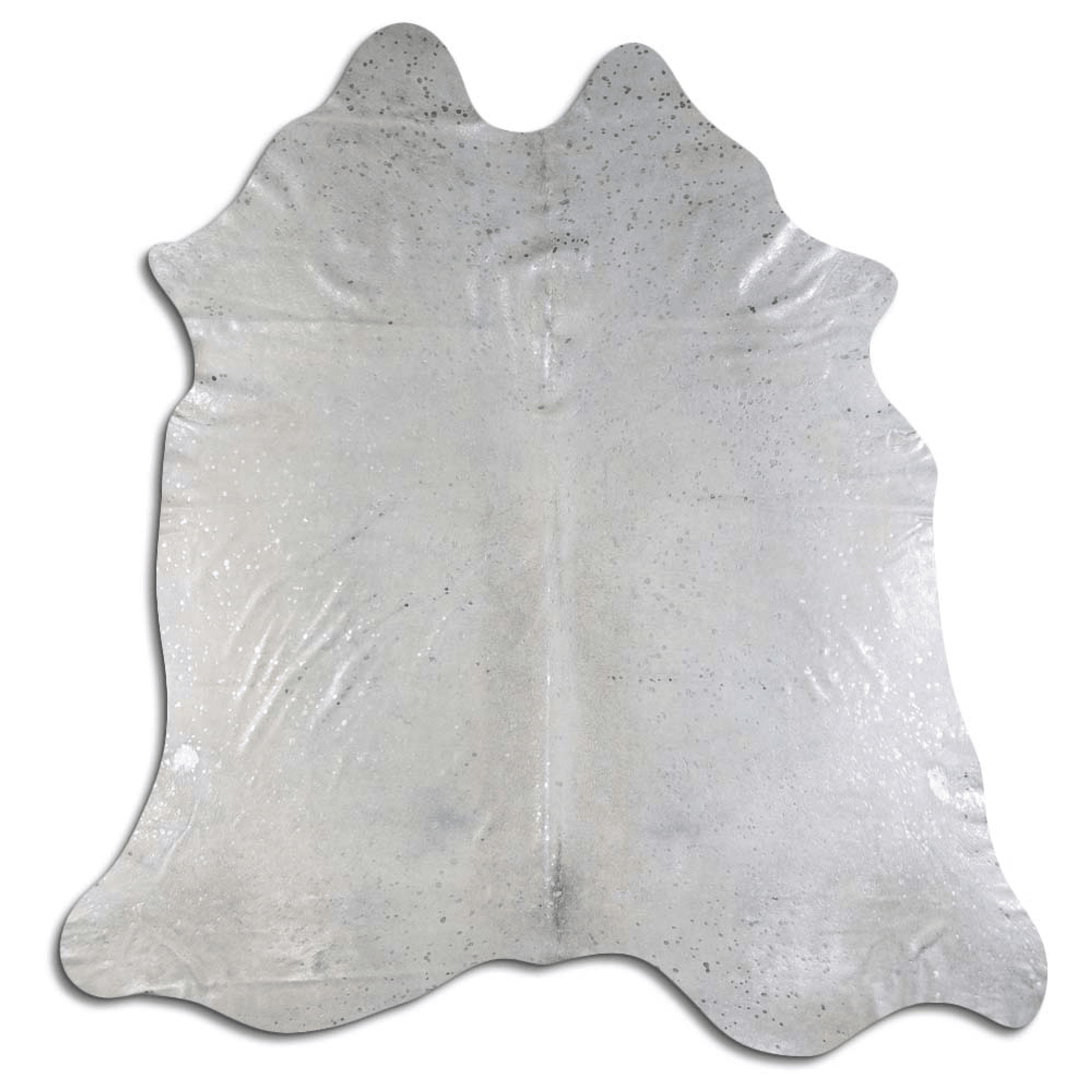 Acid Washed Silver Metallic Cowhide Area Rug - 32-45 Square Feet Lootquake LLC