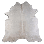 Acid Washed Silver Metallic Cowhide Area Rug - 32-45 Square Feet Lootquake LLC