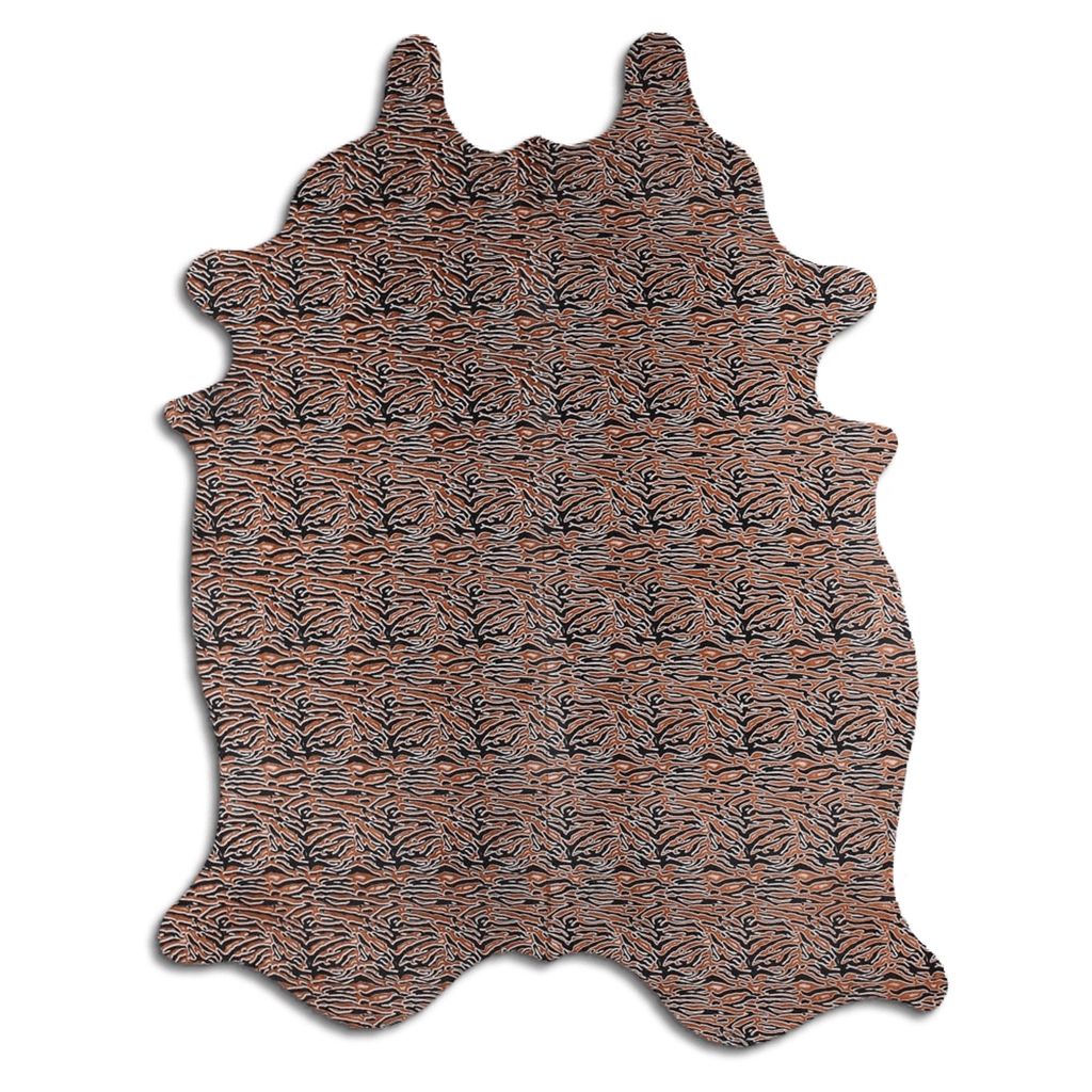 Elegant Printed Cowhide Area Rug - Baby Zebra Design Lootquake LLC