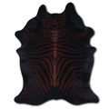 Zebra Brown-Black Cowhide Area Rug Lootquake LLC