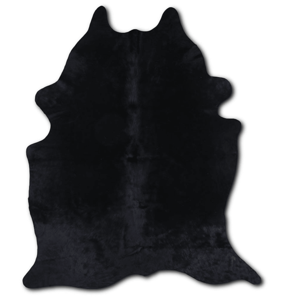 Dyed Black Cowhide Area Rug - Grade A Quality Lootquake LLC