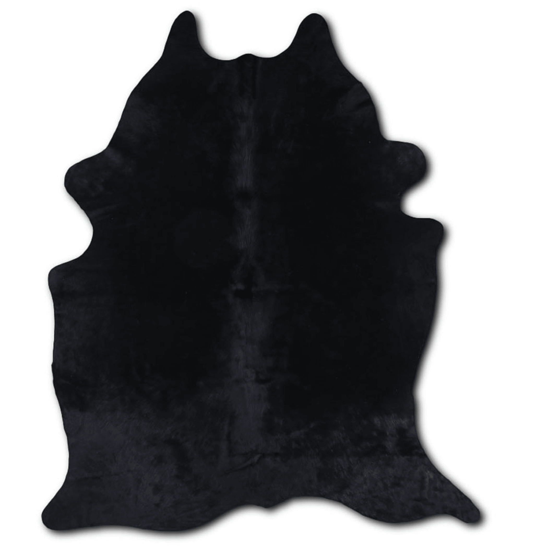 Dyed Black Cowhide Area Rug - Grade A Quality Lootquake LLC
