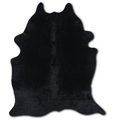 Dyed Black Cowhide Area Rug - Grade A Quality Lootquake LLC