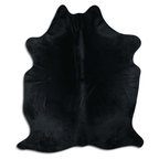 Dyed Black Cowhide Area Rug - Grade A Quality Lootquake LLC
