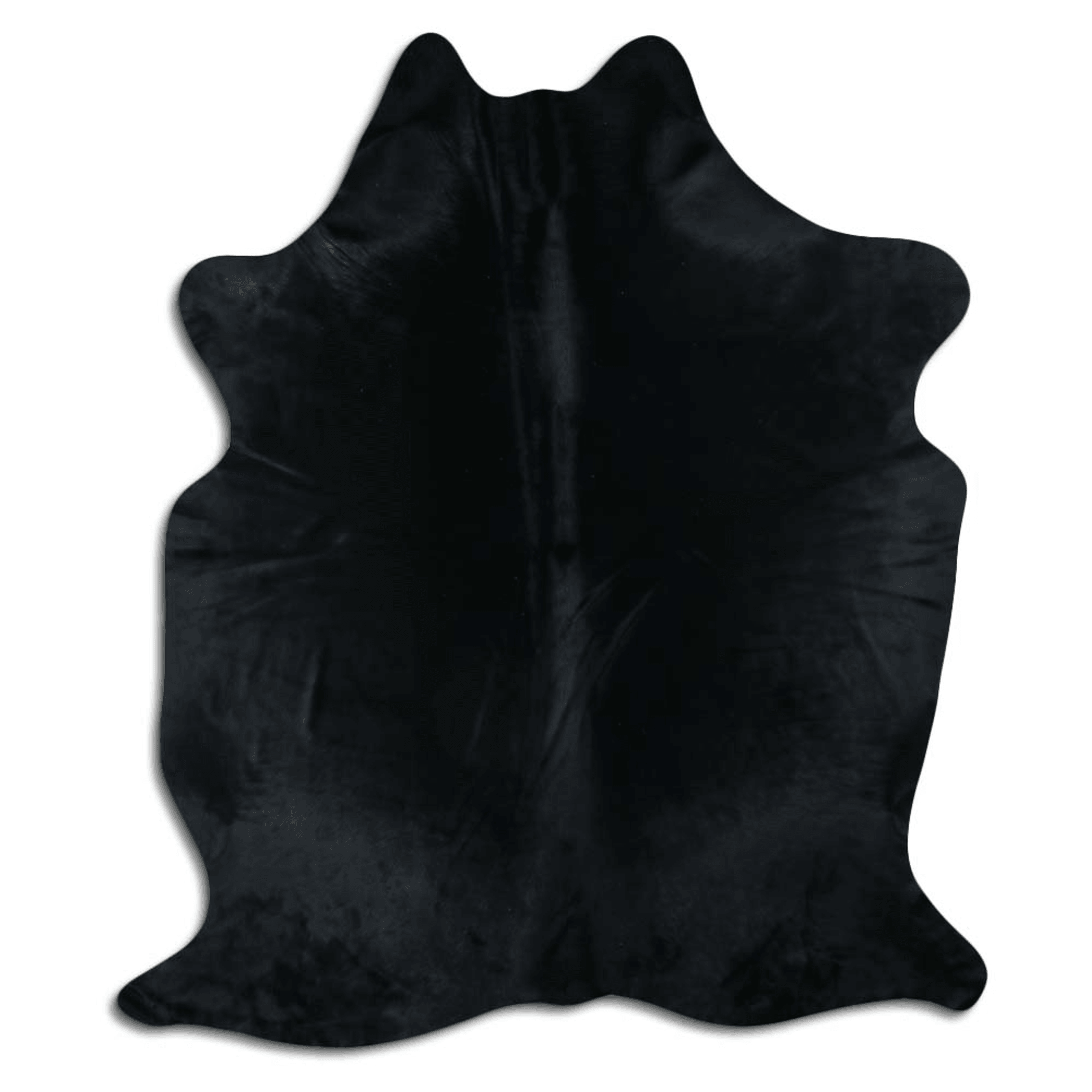 Dyed Black Cowhide Area Rug - Grade A Quality Lootquake LLC
